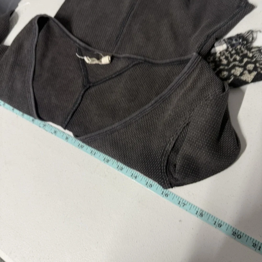 We The Free Free People Art School Cuff Long Sleeved Black Small Boho Grunge
